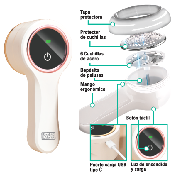 Quitapelusas eléctrico que renueva tu ropa en 5 segundo.