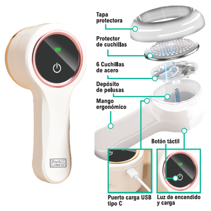 Quitapelusas eléctrico que renueva tu ropa en 5 segundo.