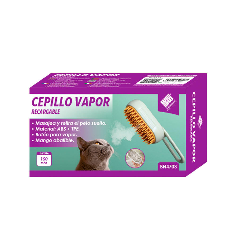 “Cepillo a vapor, transforma el baño de tu mascota en un spa”