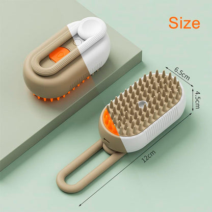 “Cepillo a vapor, transforma el baño de tu mascota en un spa”