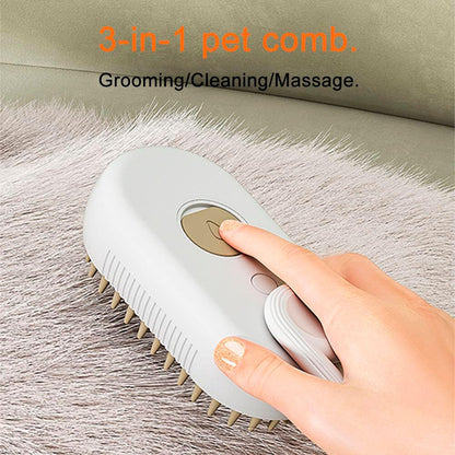 “Cepillo a vapor, transforma el baño de tu mascota en un spa”